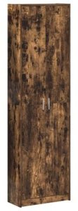vidaXL Szafa Dymiony Dąb 55x25x189 cm Materiał Drewnopochodny 3
