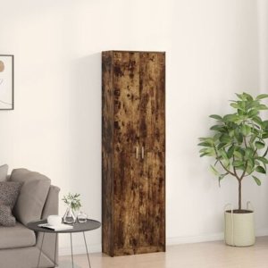 vidaXL Szafa Dymiony Dąb 55x25x189 cm Materiał Drewnopochodny 5