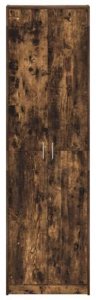 vidaXL Szafa Dymiony Dąb 55x25x189 cm Materiał Drewnopochodny 7
