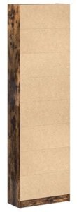 vidaXL Szafa Dymiony Dąb 55x25x189 cm Materiał Drewnopochodny 9