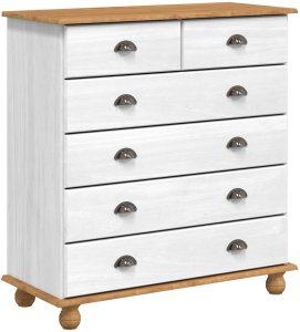 vidaXL Szafa ASKIM Biała 91x40x199.5 cm Lite Drewno Sosnowe, Szafa "ASKIM" Biała 91x30x104 cm Lite Drewno Sosnowe, Komoda "ASKIM" Biała 91x40x95.5 cm Lite Drewno Sosnowe 5