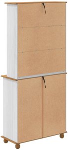 vidaXL Szafa ASKIM Biała 91x40x199.5 cm Lite Drewno Sosnowe, Szafa "ASKIM" Biała 91x30x104 cm Lite Drewno Sosnowe, Komoda "ASKIM" Biała 91x40x95.5 cm Lite Drewno Sosnowe 10