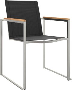 vidaXL 5 częściowy zestaw do jadalni ogrodowej z litego drewna tekowego, Stół do jadalni 180x90x75 cm z litego drewna tekowego 6