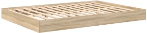 vidaXL vidaXL Łóżko z regałem  Sonoma Oak 140x200 cm z drewna 3
