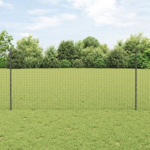 vidaXL Słupy ogrodzeniowe  88 sztuk U-Channel Szary 160 cm Stal 1