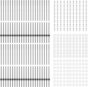 vidaXL Słupy ogrodzeniowe 88 sztuk U-Channel Szary 160 cm Stal 3