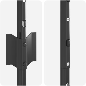 vidaXL Słupy ogrodzeniowe 88 sztuk U-Channel Szary 160 cm Stal 4