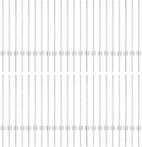 vidaXL Słupki ogrodzeniowe 44 szt U-Channel Srebrne 120 cm Stal 2