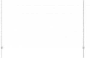 vidaXL Słupki Ogrodzeniowe 44 szt. Słupki w kształcie U Srebrne 200 cm Stal 3