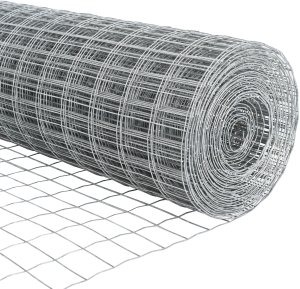 vidaXL Euro Płot z 5 Słupkami Srebrnym 0,4x10 m Stal 8