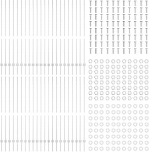vidaXL Słupki ogrodzeniowe  88 szt. U-Channel Srebrne 200 cm Stal 4