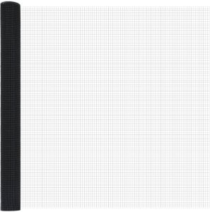 vidaXL Ogrodzenie z drutu spawanego z 22 słupkami U szare 1,5x25 m stalowe 5