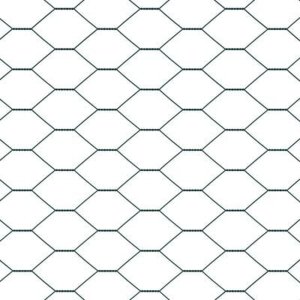 vidaXL Ogrodowe słupki 11 szt. U-Channel Zielone 160 cm Stal, Ogrodzenie sześciokątne Zielone 1.6x25 m Stal 10