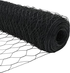 Pale ogrodzeniowe vidaXL 5 szt. U-Channel Szary 40 cm Stal, Ogrodzenie heksagonalne vidaXL Szare 0,4x10 m Stal 8