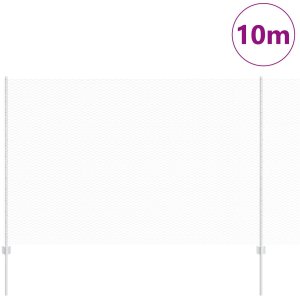 vidaXL Słupki ogrodzeniowe 10 sztuk U-Channel 160 cm Stal ocynkowana, Ogrodzenie sześciokątne 1.6x10 m Stal ocynkowana 3