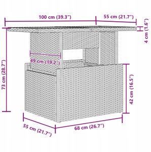 Zestaw 9 elementów sof ogrodowych z poduszkami beżowy rattan syntetyczny, Zestaw 2-osobowej sofy ogrodowej z poduszkami beżowy rattan syntetyczny 12