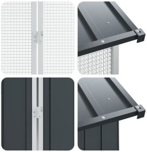 vidaXL Woliera dla ptaków z przedłużeniem Anthracite 310x838x247 cm Stal 9