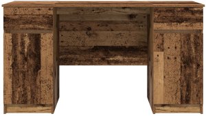vidaXL Biurko Stare Drewno 140x49x76 cm 7