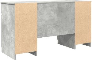 vidaXL Biurko w kolorze betonu szarego 140x49x76 cm z drewna inżynieryjnego 6