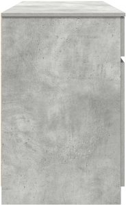 vidaXL Biurko w kolorze betonu szarego 140x49x76 cm z drewna inżynieryjnego 8