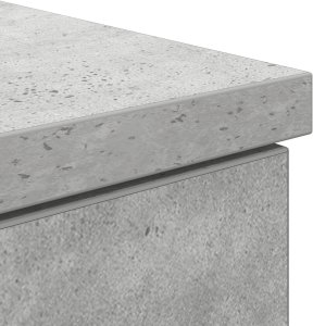 vidaXL Biurko w kolorze betonu szarego 140x49x76 cm z drewna inżynieryjnego 9