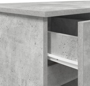 vidaXL Biurko w kolorze betonu szarego 140x49x76 cm z drewna inżynieryjnego 10