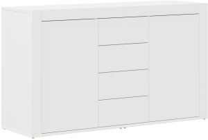 vidaXL Biały kredens Biały Drewno 120 x 36 x 69 cm Przechowywanie 2