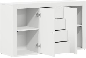 vidaXL Biały kredens Biały Drewno 120 x 36 x 69 cm Przechowywanie 4