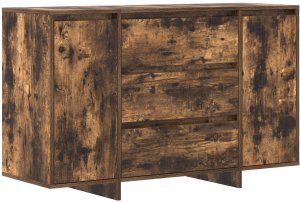 vidaXL Szafka Przydymiony Dąb 120x41x75 cm Drewno inżynieryjne 2