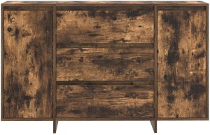 vidaXL Szafka Przydymiony Dąb 120x41x75 cm Drewno inżynieryjne 6