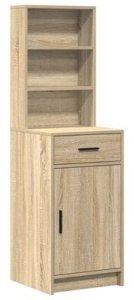 vidaXL Zestaw Toaletki z LED w Kolorze Dębu Sonoma 7