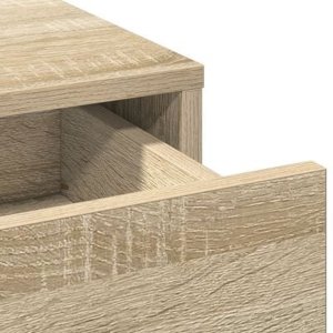 vidaXL Zestaw Toaletki z LED w Kolorze Dębu Sonoma 9