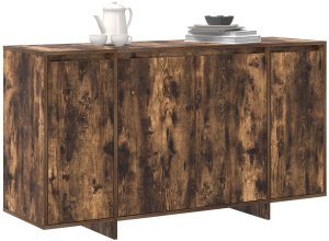 vidaXL Wędzony bufet dębowy Wędzony dąb Drewno 135 x 41 x 75 cm 3
