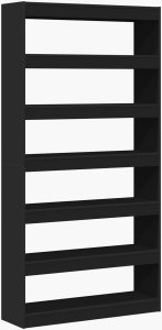 vidaXL vidaXL Regał  Czarny Drewno inżynieryjne 100 x 30 x 198 cm Regał 2