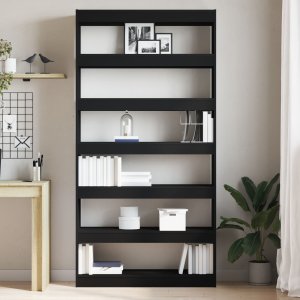 vidaXL vidaXL Regał  Czarny Drewno inżynieryjne 100 x 30 x 198 cm Regał 4