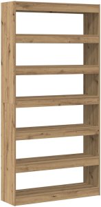 vidaXL Regał Dąb rzemieślniczy Lite drewno 100 x 30 x 198 cm 2
