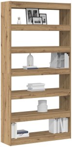 vidaXL Regał Dąb rzemieślniczy Lite drewno 100 x 30 x 198 cm 3