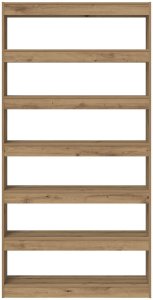 vidaXL Regał Dąb rzemieślniczy Lite drewno 100 x 30 x 198 cm 5