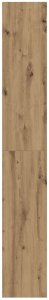 vidaXL Regał Dąb rzemieślniczy Lite drewno 100 x 30 x 198 cm 6