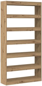 vidaXL Regał Dąb rzemieślniczy Lite drewno 100 x 30 x 198 cm 7