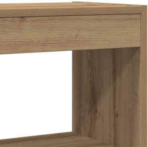 vidaXL Regał Dąb rzemieślniczy Lite drewno 100 x 30 x 198 cm 8