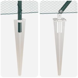 vidaXL Zestaw ogrodzeniowy Zestaw 2 Zielony Metal, Plastik 25 x 1,2 m 10