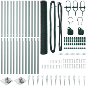 vidaXL Zestaw Ogrodzeniowy Zestaw 2 Leśny Stal Malowana Proszkowo 4