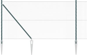 vidaXL Zestaw Ogrodzeniowy Zestaw 2 Leśny Stal Malowana Proszkowo 6