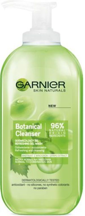 Garnier Skin Naturals Botanical Grape Extract Żel odświeżający do mycia twarzy 200ml 1