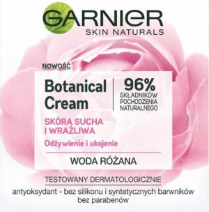 Garnier Skin Naturals Botanical Rose Water Krem odżywienie i ukojenie 50ml 1