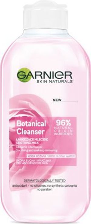 Garnier Skin Naturals Botanical Rose Water Mleczko do demakijażu łagodzące 200ml 1