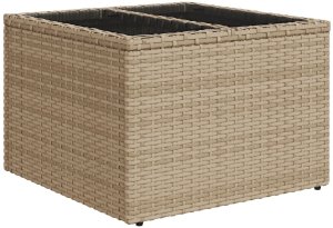 vidaXL 11-elementowy zestaw sof ogrodowych z poduszkami brązowy poli rattan, dwuosobowa sofa ogrodowa z miejscem do przechowywania i poduszkami beżowy poli rattan 6