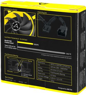 Wentylator Arctic BioniX F120 Yellow (ACFAN00094A) 6