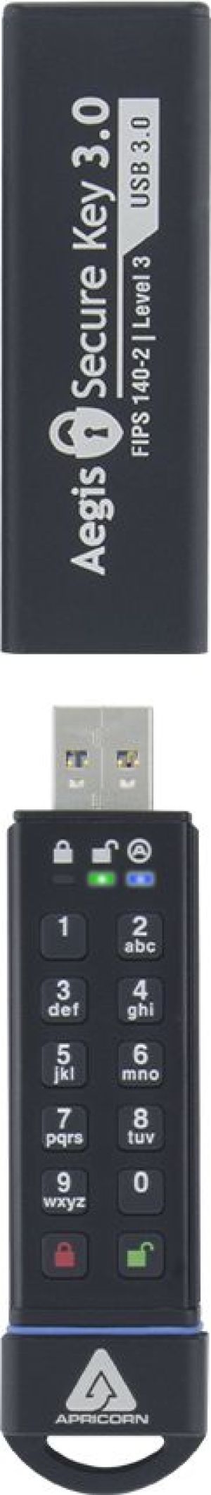 Pendrive Apricorn Aegis Secure Key 3.0, 30 GB  (ASK3-30GB) 4